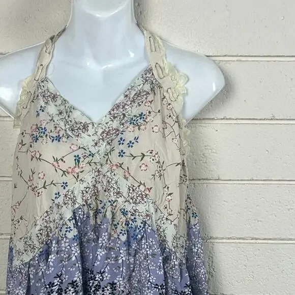 POL Floral Halter Tie Blouse size S - Picture 4 of 5